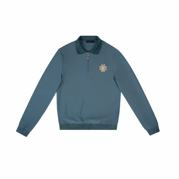 METAL SIDE LOGO LONG SLEEVE POLO